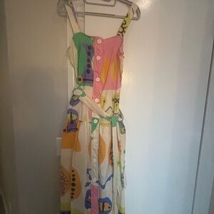 Zara Multicolor Button-Down Dress